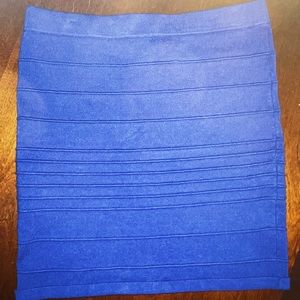 Navy Blue Mini Pencil Skirt